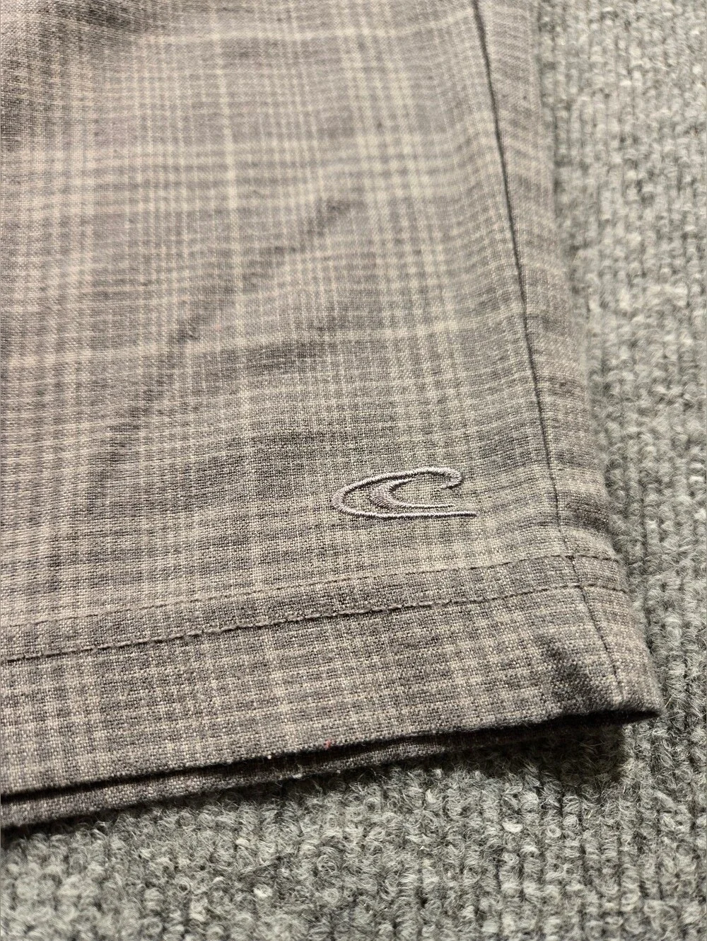 O'Neill‎ Men's Gray Plaid Standard Fit Casual Hybrid Walk Shorts Size 32